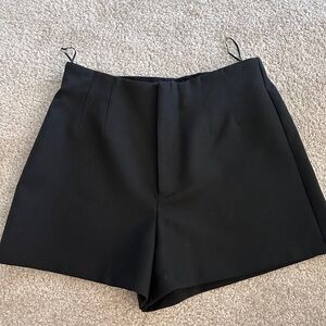 Zara Black Skorts with Tailored A-Line Design